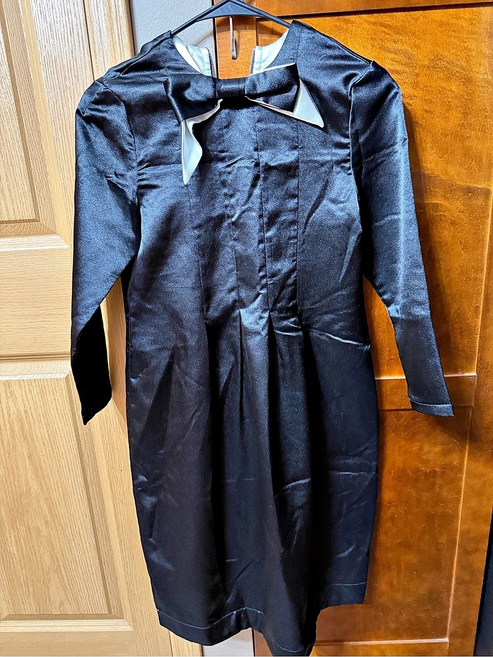 Roberta di Roma Bow Front Midi Dress in Black Size 14 Like New